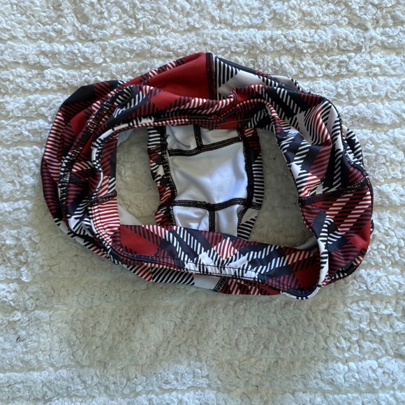 The Barbell Cartel Womens CrossFit Red Plaid Athletic Workout Shorts Sz Small - Picture 7 of 7